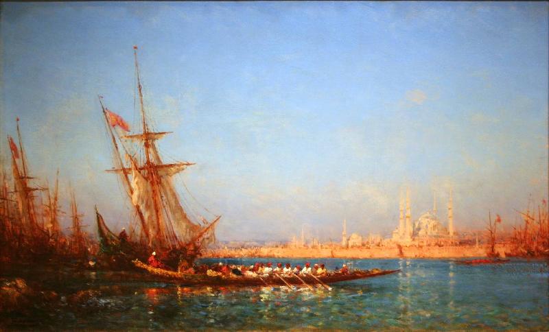 Felix Ziem View of Istanbul Sweden oil painting art